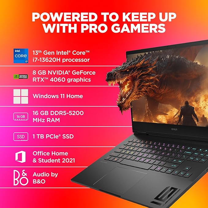 HP Omen 15 Gaming Laptop – Ryzen 5 5600H, 8GB, 512GB SSD, GTX 1660 Ti – Refurbished